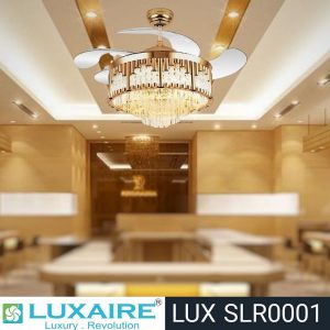 Savollardi LUX SLR0001 Crystal Retractable Blade Luxaire BLDC Decorative Fan