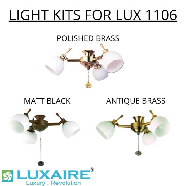 LUX 1106 Luxaire Decorative Fan Light kits