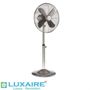 1. LUX 4022 modern Silver Pedestal Fan