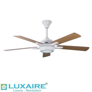 LUX AA0008 Luxaire BLDC Decorative Fan White Maple