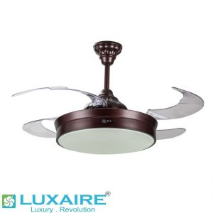 2. LUX AA0013 CB Retractable Blade Luxaire Decorative Fan