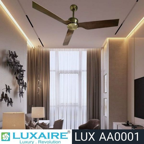 3. LUX AA0001 AB Teak Luxaire Decorative Fan