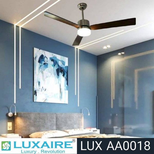 3. LUX AA0018 SS Teak Luxaire Decorative Fan
