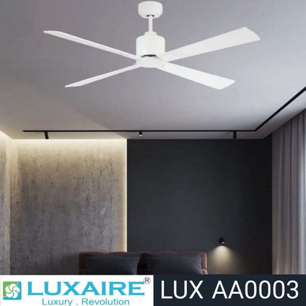 4. LUX AA0037 White room Luxaire Decorative Fan