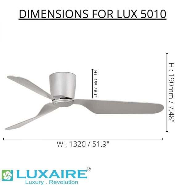 LUX 5010 BLDC Luxaire Luxury Fan