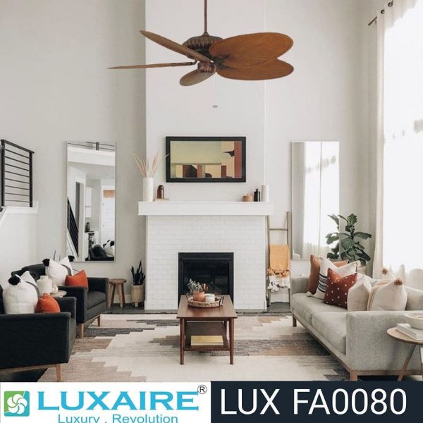LUX FA0080 Bronze dark palm fan room