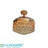 1. LUX AA0016 gold Crystal Retractable Blade Luxaire