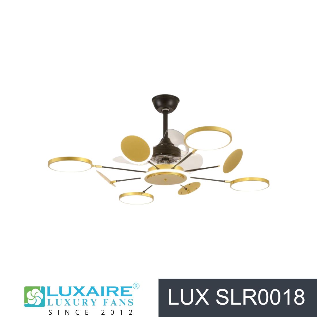 Pepita Fandelier LUX SLR0018 Luxaire BLDC Chandelier Fan